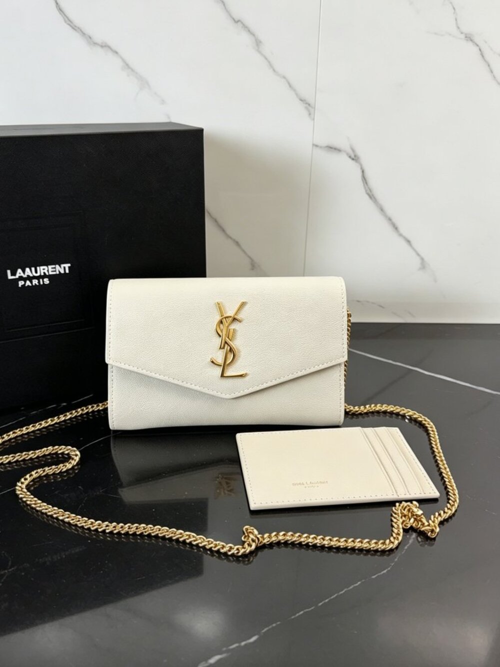 Saint Laurent Envelope Chain Wallet